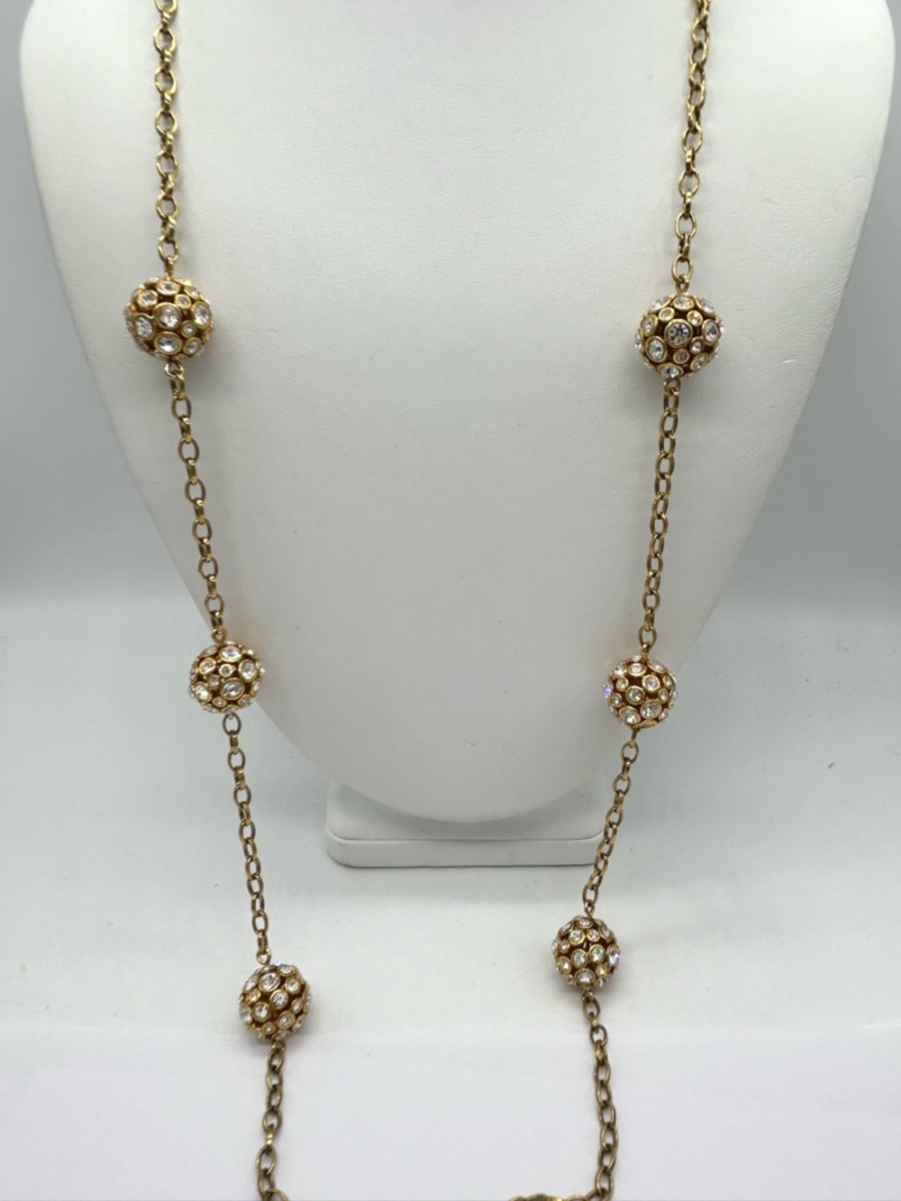 J. Crew Jeweled Balls Long Necklace - Picture 2 of 3